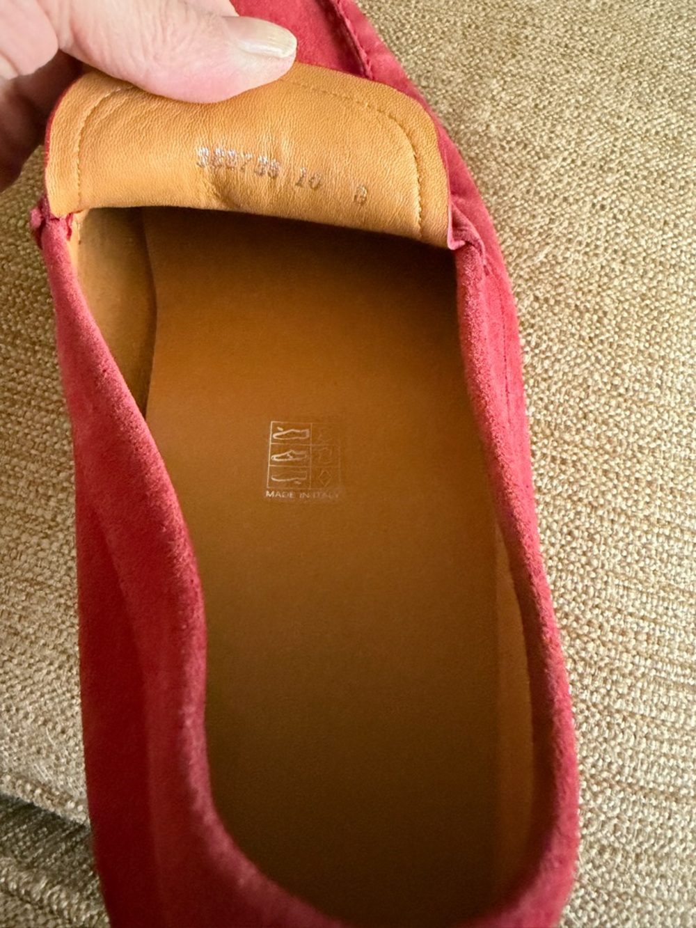 Gucci Red Suede Horsebit Loafers - Picture 4 of 7
